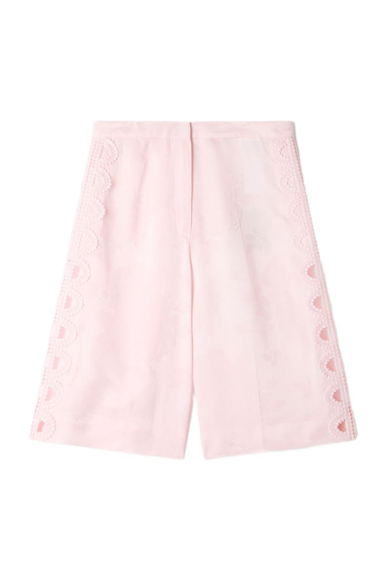 Floral jacquard Bermuda shorts, Alternate, color, Pink