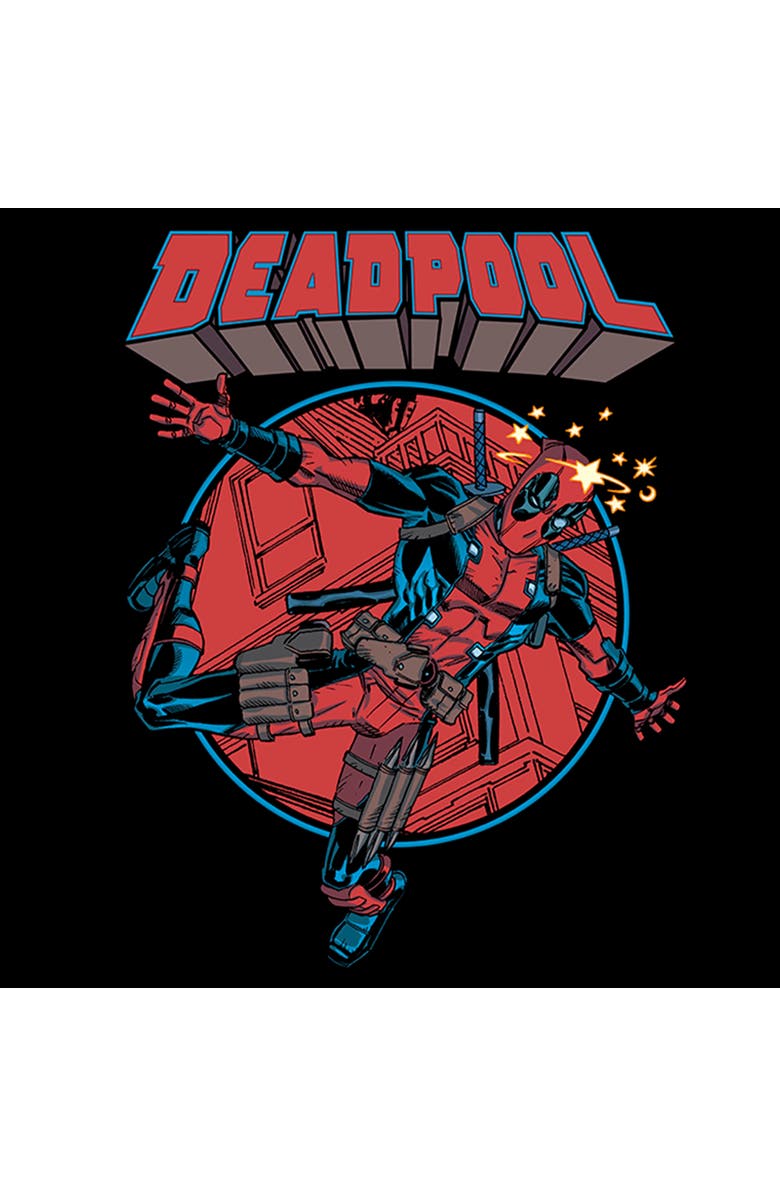 Marvel: Deadpool Men's Marvel Deadpool Falling Hero Graphic T-Shirt, Alternate, color, Black