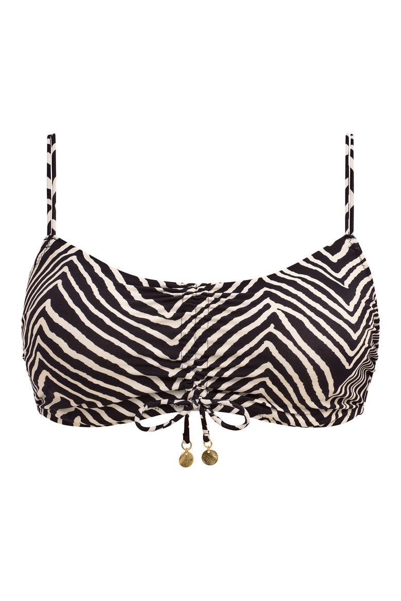 Fiji Bralette Bikini Top, Alternate, color, BLACK
