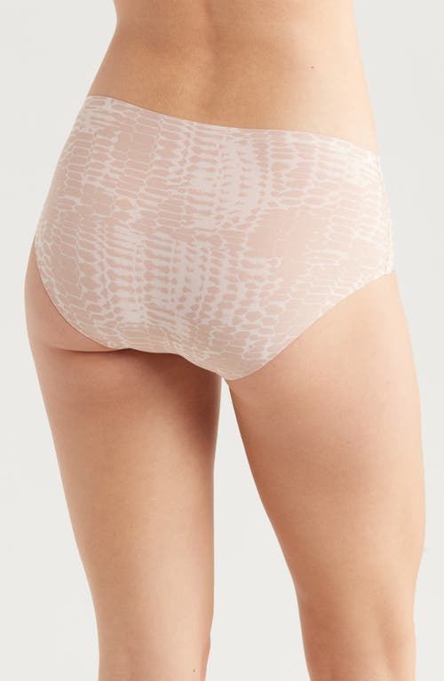 Chantelle Lingerie Soft Stretch Seamless Hipster Panties In Light Snake Print