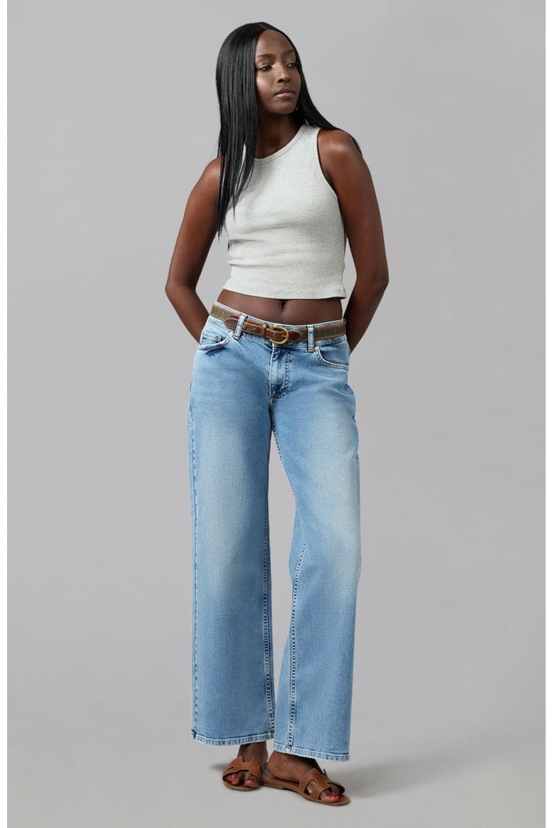 Miro Mid Rise Comfort Straight Jeans, Alternate, color, DENIM DUSK