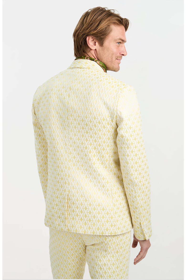 Thurston Crossroads Jacquard Blazer, Alternate, color, Lemon