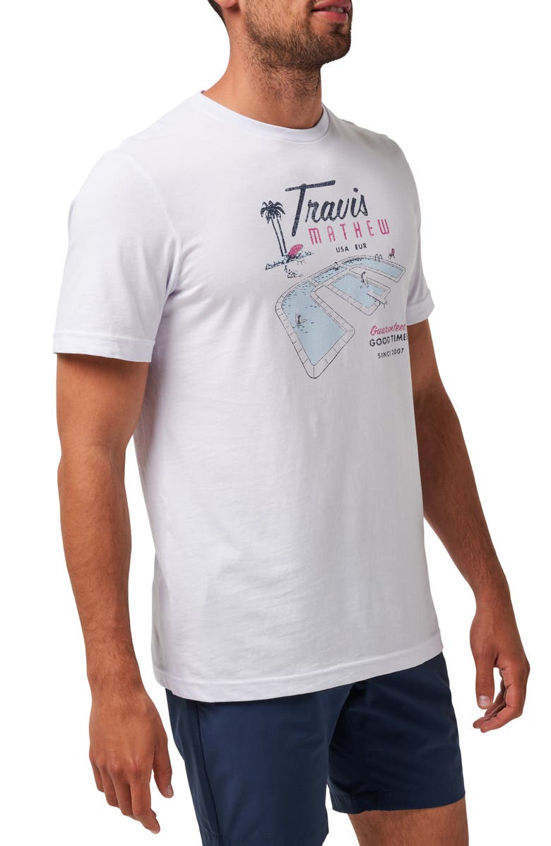 TravisMathew On Vacation Graphic T-Shirt, Alternate, color, White