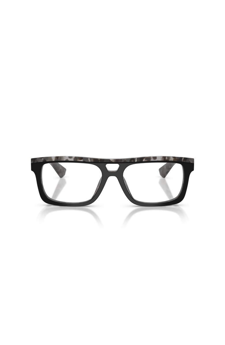 Dolce&Gabbana 54mm Rectangle optical glasses, Alternate, color, Black