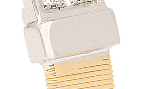 Marco Bicego 18k Yellow & White Gold Masai Diamond Pave Coil Thin Bangle Bracelet In Gold