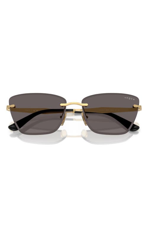 Vogue 59mm Rimless Cat Eye Sunglasses