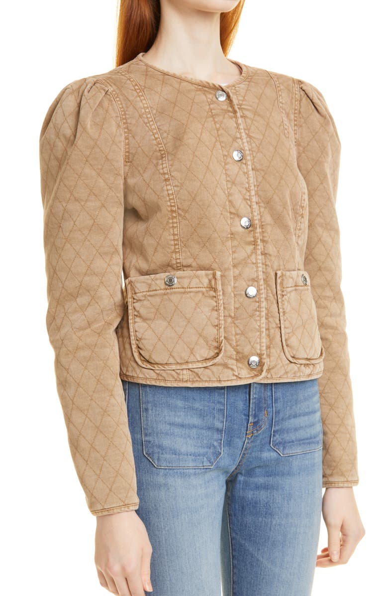 Veronica Beard Camilla Stretch Cotton Quilted Jacket, Alternate, color, 