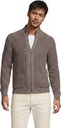 Lands' End Long Sleeve Drifter Full Zip Cardigan Sweater