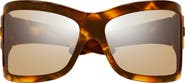 Bottega Veneta BV1528S 74mm Oversize Gradient Rectangular Sunglasses