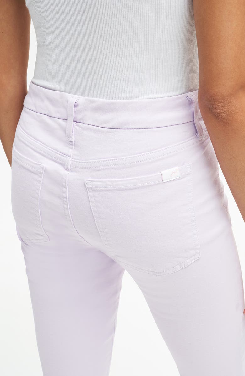 JEN7 by 7 For All Mankind Fray Hem Crop Skinny Jeans, Alternate, color, 