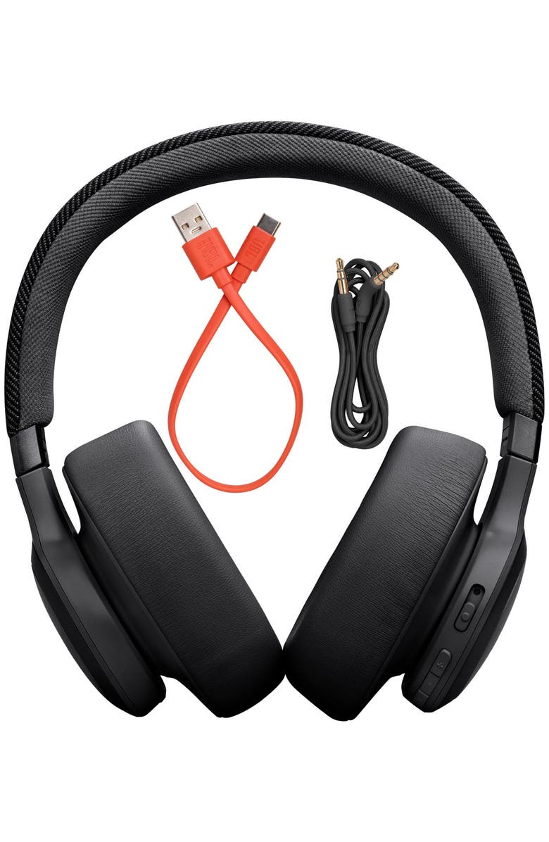 JBL Live 770NC Wireless Over-Ear Headphones with True Adaptive Noise Cancelling, Alternate, color, Black