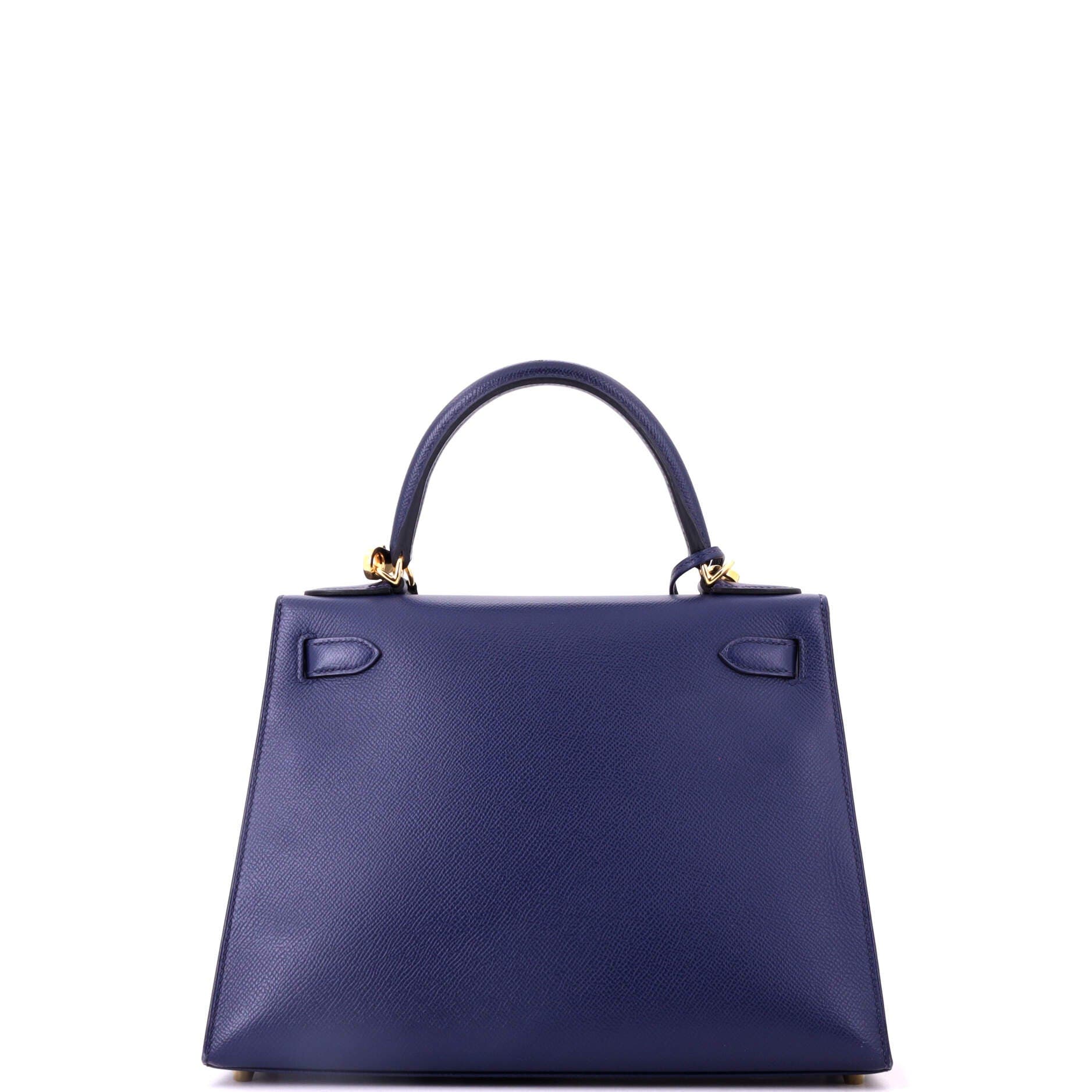 Kelly Handbag Blue Epsom with Gold Hardware 28, Alternate, color, Bleu Saphir