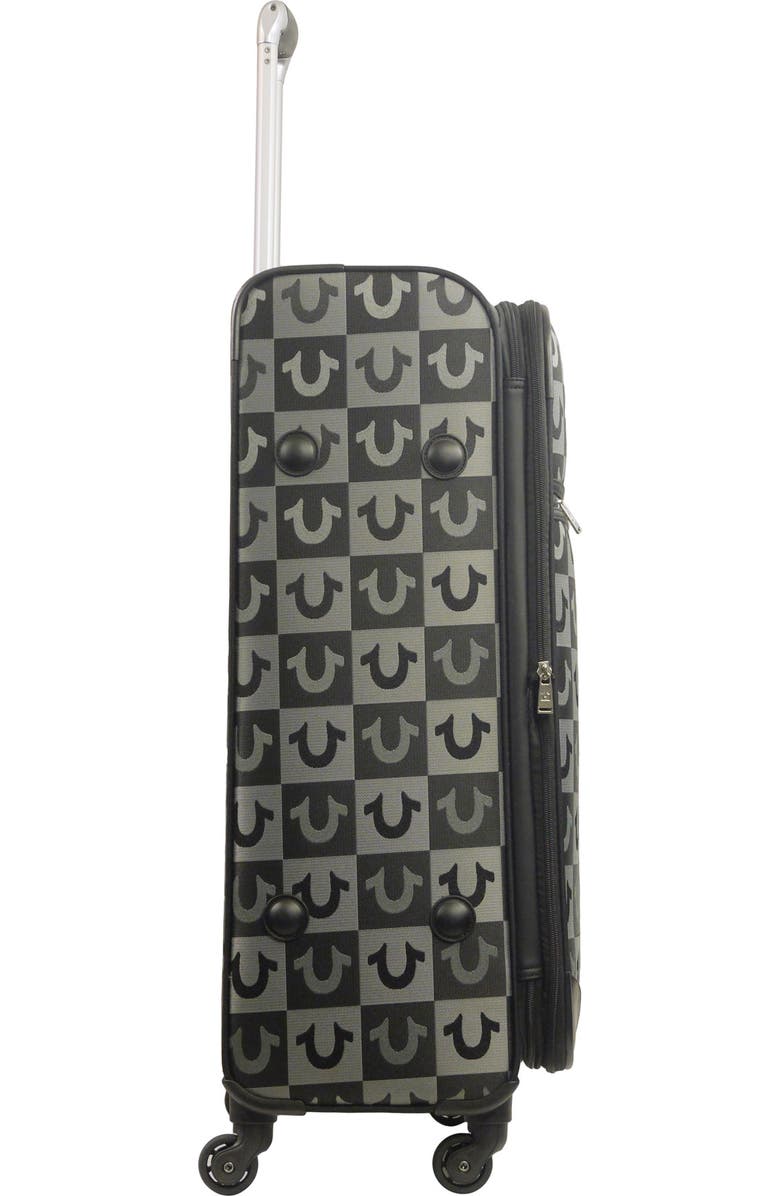 True Religion Soft Sided 31" Expandable, checkered Spinner Luggage, Alternate, color,