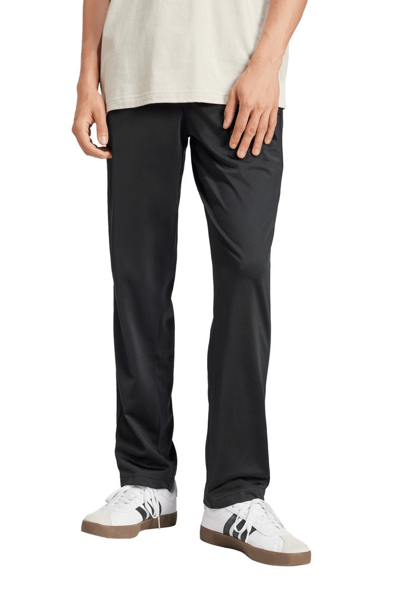 Essentials 3-Stripes Track Pants, Main, color, BLACK/ BLACK