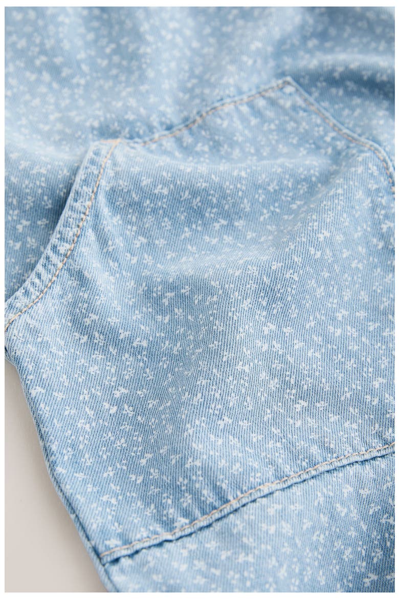 Kids' Ditsy Denim Jumpsuit, Alternate, color, BLUE