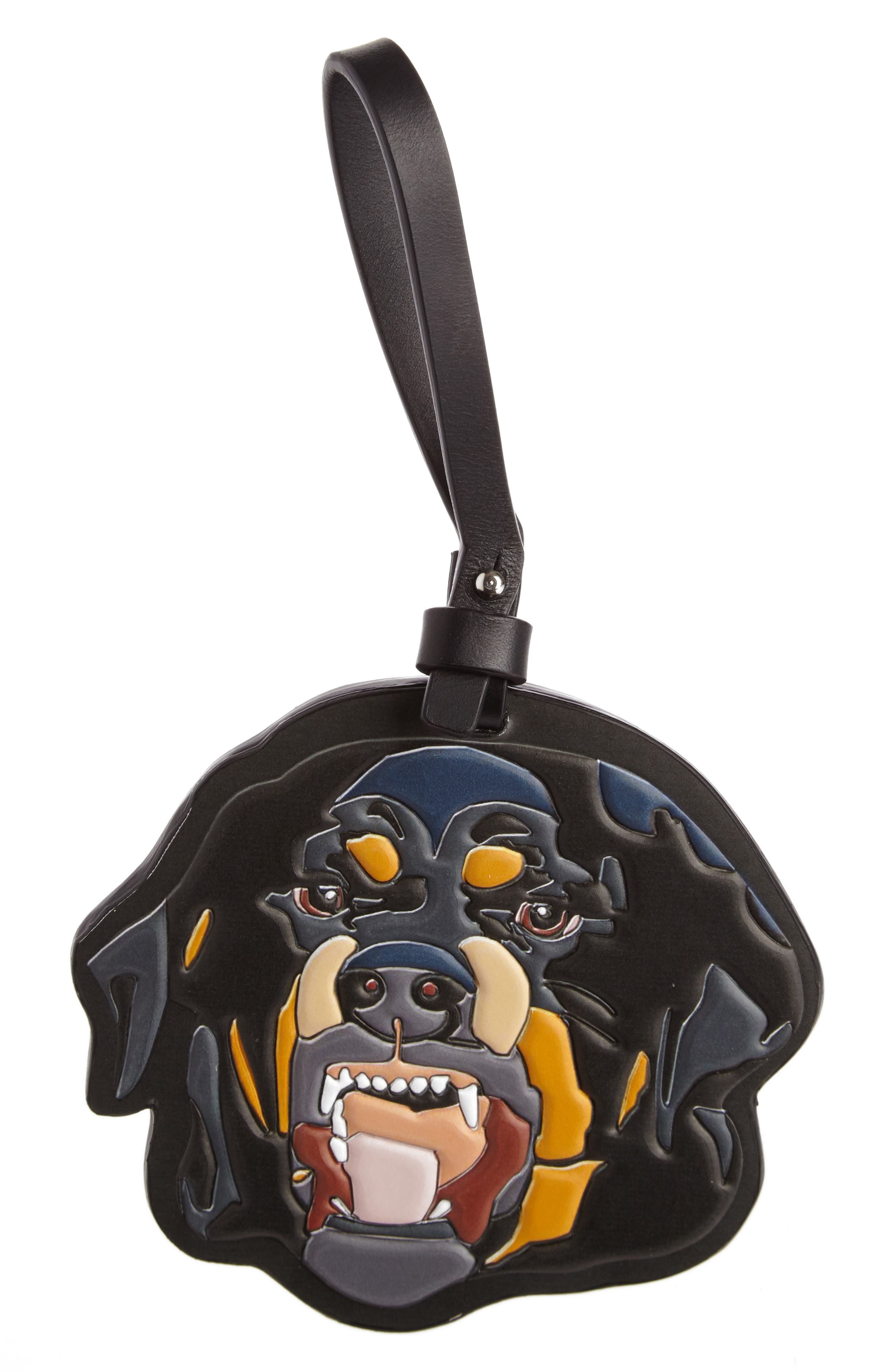 Rottweiler Bag Charm, Main, color, BLACK MULTI