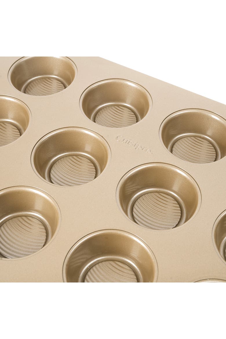 12-Cup Steel Nonstick Muffin Baking Pan, Alternate, color, Brown