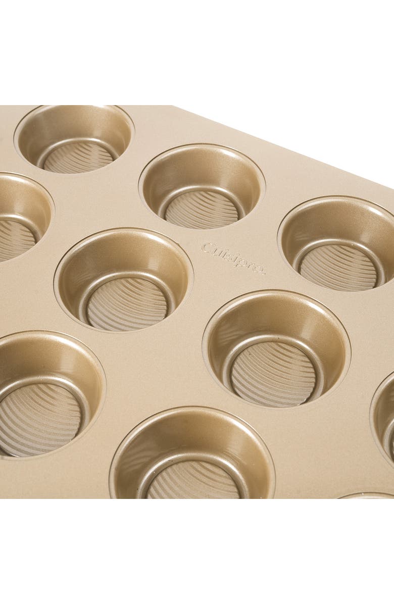 CUISIPRO 12-Cup Steel Nonstick Muffin Baking Pan, Alternate, color, Brown