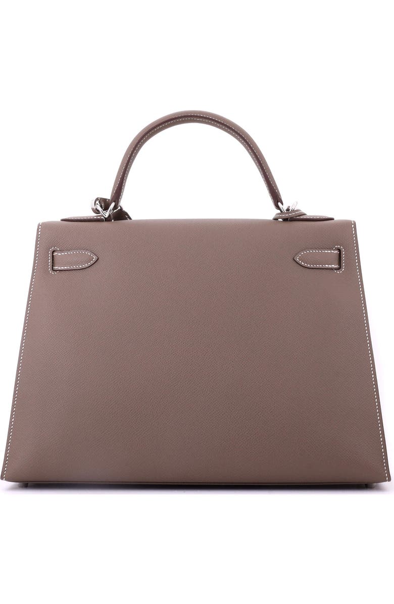 Pre-Owned Hermes Kelly Handbag Grey Epsom with Palladium Hardware 32, Alternate, color, Etoupe