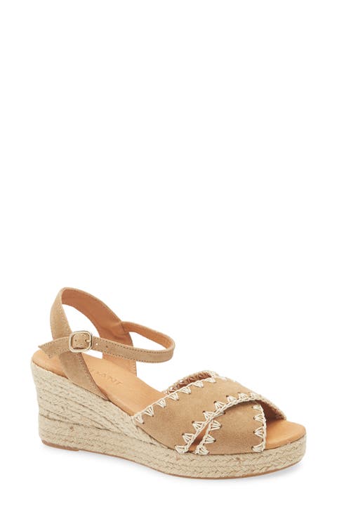 Ember Ankle Strap Espadrille Platform Wedge Sandal (Women)