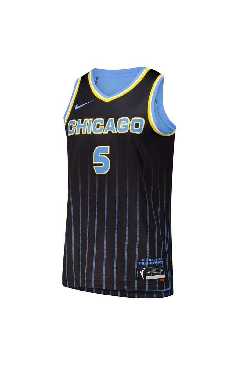 Nike Unisex Nike Angel Reese Black Chicago Sky 2024 WNBA Draft - Top Player Finished Explorer Jersey, Alternate, color, Black