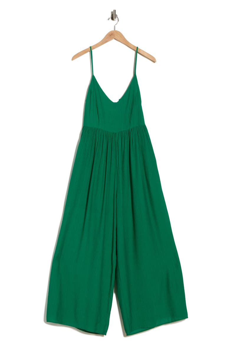Wide Leg Jumpsuit, Alternate, color, KELLY GREEN
