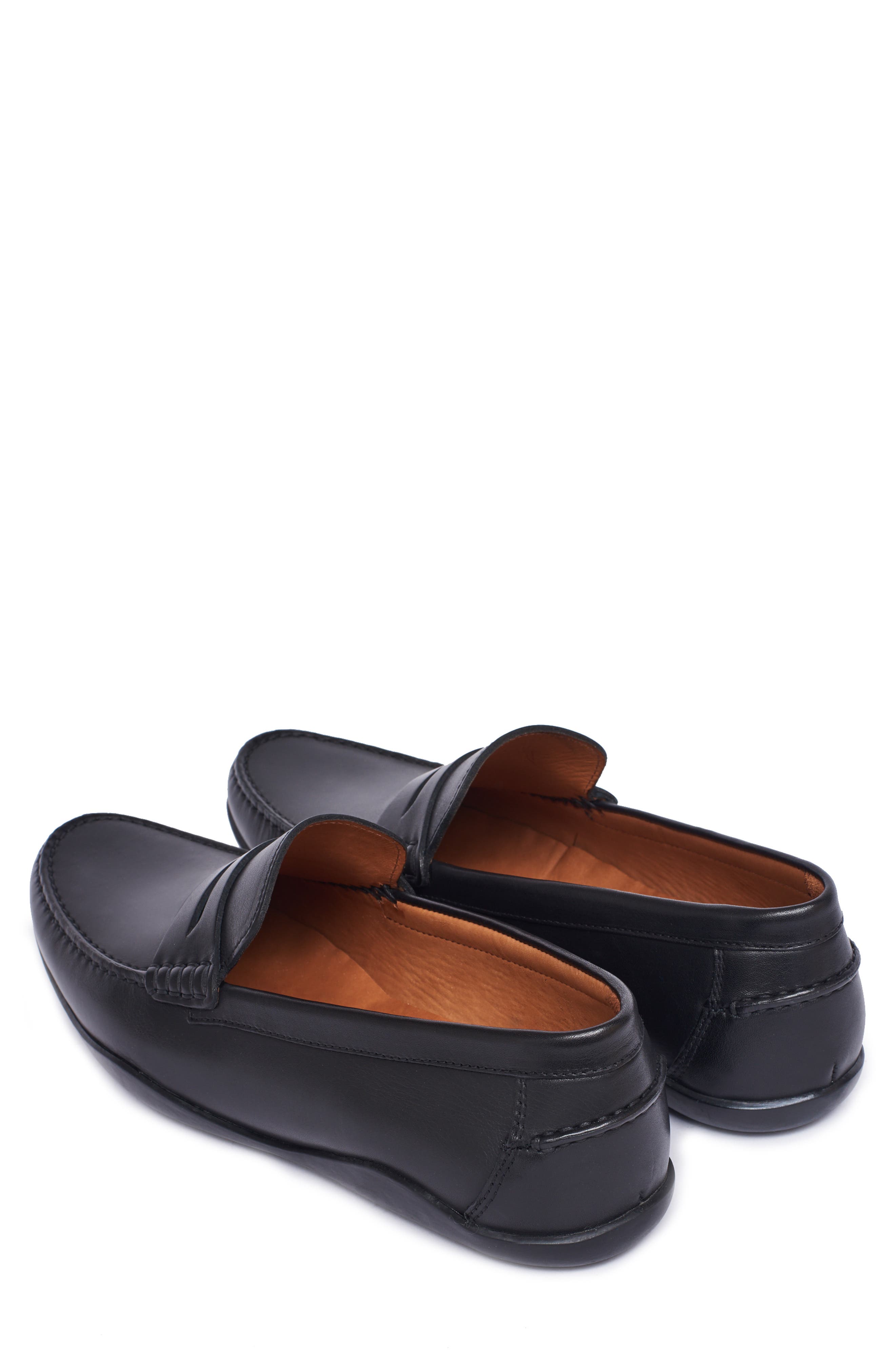 Basel Penny Loafer, Alternate, color, BLACK