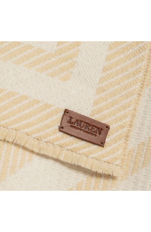 Ralph Lauren Lauren  Border Stripe Ruana In Neutral