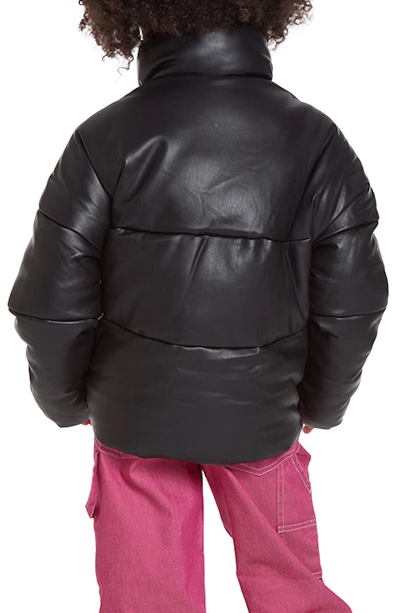 Apparis Kid's Jemma Faux Leather Bomber Jacket, Alternate, color, 