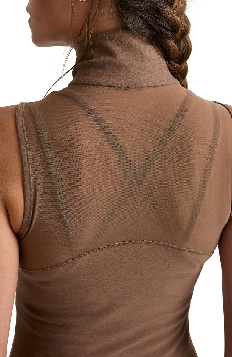 Beyond Yoga Venice Zip Vest, Alternate, color, True Chocolate Heather