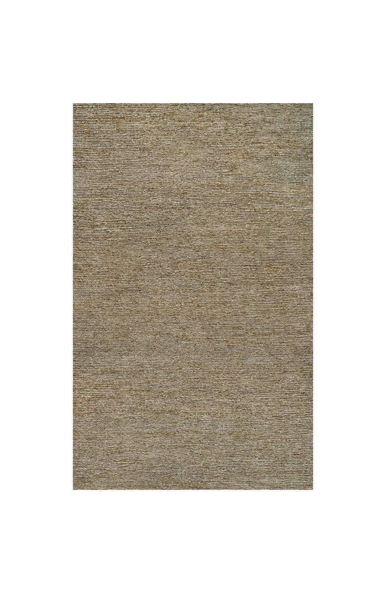 JONATHAN Y Griffin Rustic Farmhouse Woven Jute Solid Area Rug, Main, color, Gray