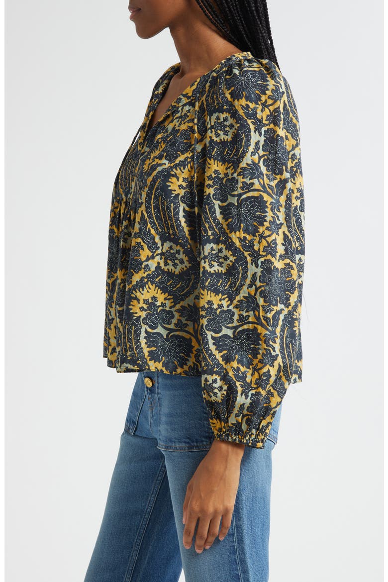 Brea Floral Top, Alternate, color, LUNA
