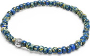 Nialaya Blue Lapis Japanese Miyuki Bead Wristband