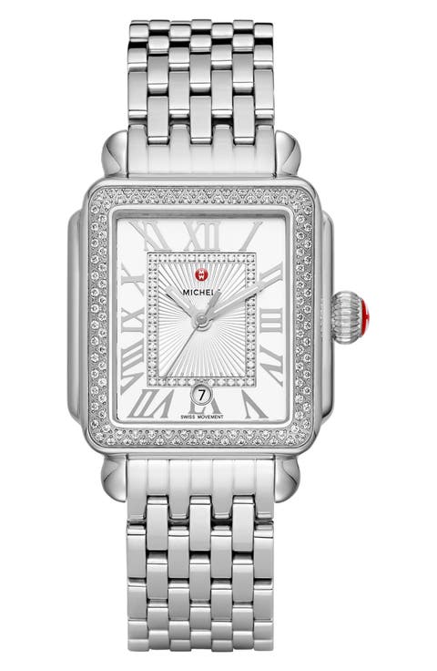 Deco Madison Diamond Bracelet Watch, 33mm