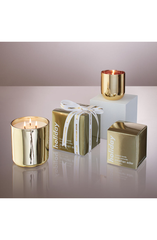 Jonathan Adler Pop Three-wick Holiday Candle In Gold