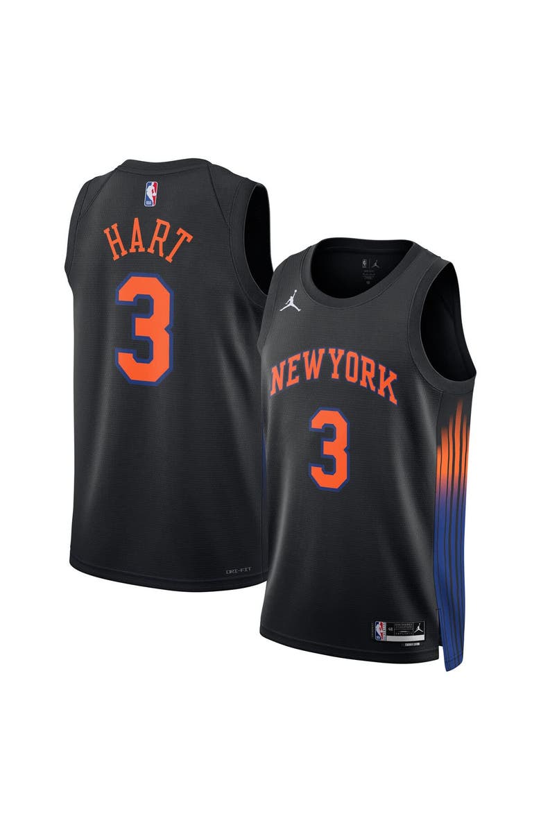 Jordan Brand Unisex Jordan Brand Josh Hart Black New York Knicks Swingman Jersey - Statement Edition, Main, color, Black