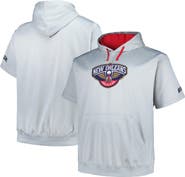 FANATICS Men's Fanatics Branded Silver New Orleans Pelicans Big & Tall Logo Pullover Hoodie