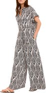 MINT VELVET Leaf Print Wide Leg Trousers