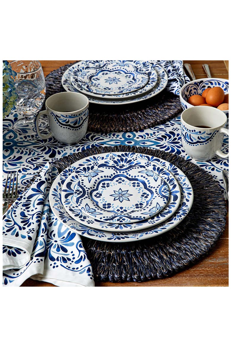 Wanderlust Collection - Iberian Journey Ceramic Coffee/Tea Cup, Alternate, color, INDIGO