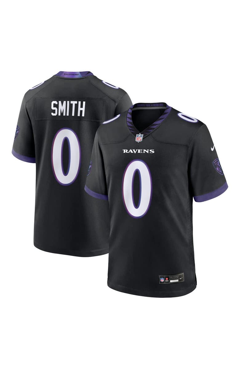 Nike Men's Nike Roquan Smith Black Baltimore Ravens Alternate Game Jersey, Main, color, Black