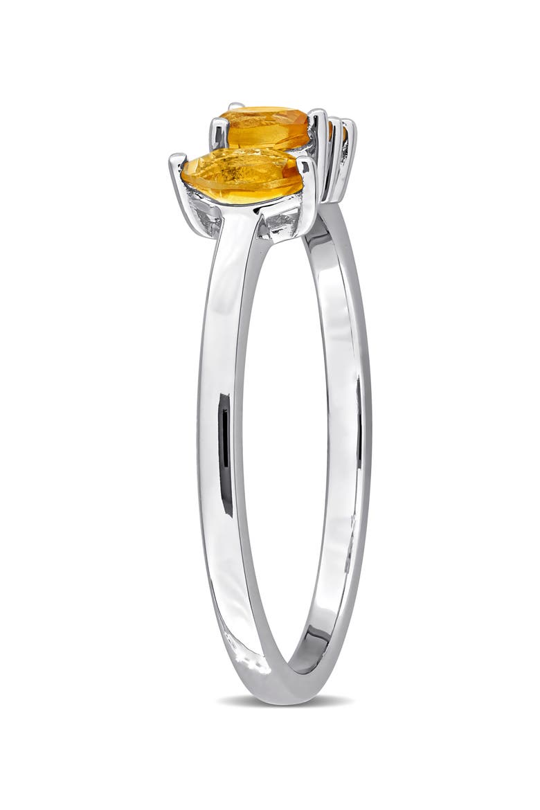 Multiple Cut Citrine Stacking Ring, Alternate, color, YELLOW