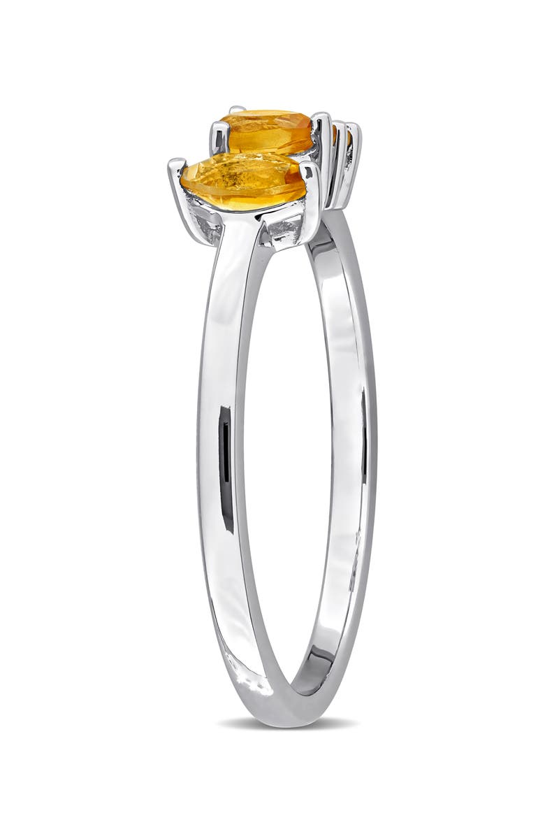 DELMAR Multiple Cut Citrine Stacking Ring, Alternate, color, Yellow