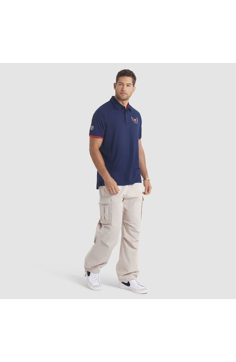 FANATICS Men's Fanatics Navy Washington Capitals Authentic Pro Rink Raglan Polo, Alternate, color, Navy