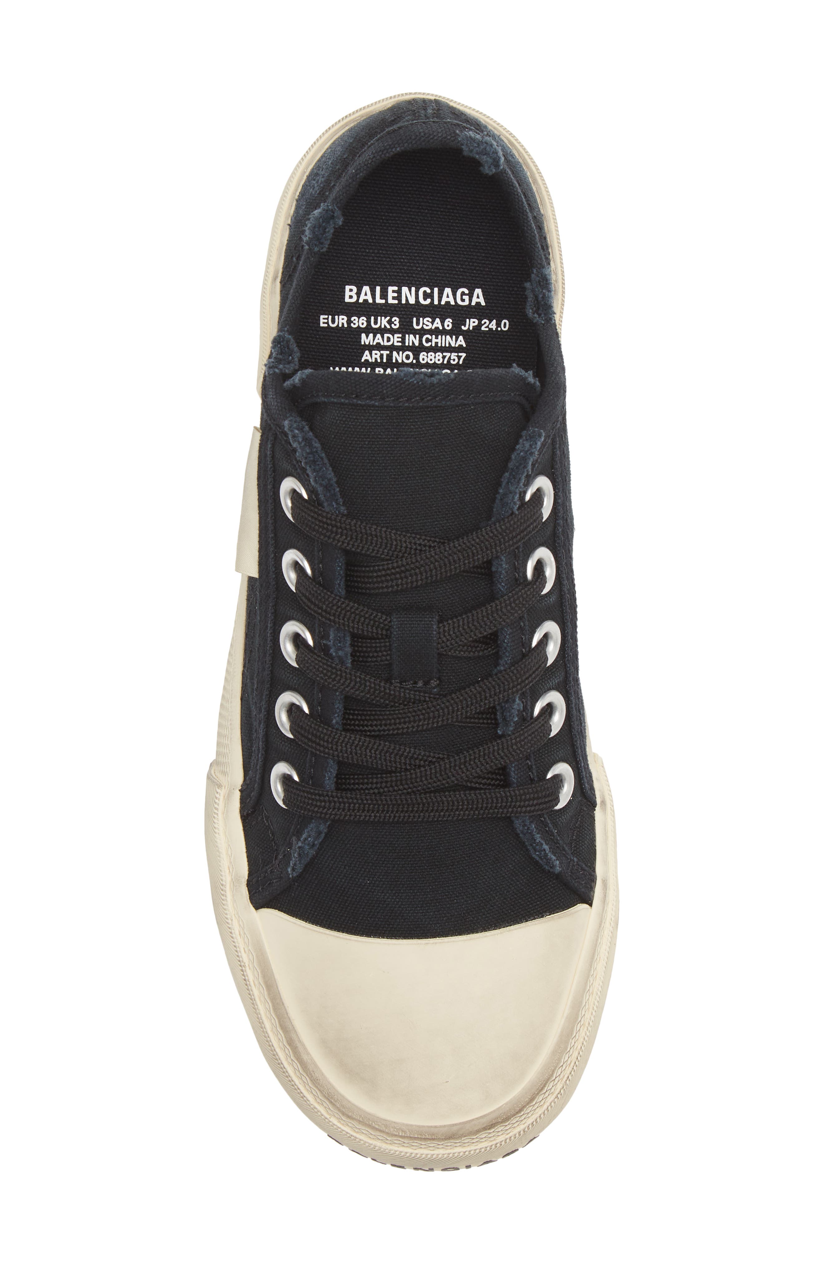 Balenciaga Paris Low Top Sneaker, Alternate, color, 