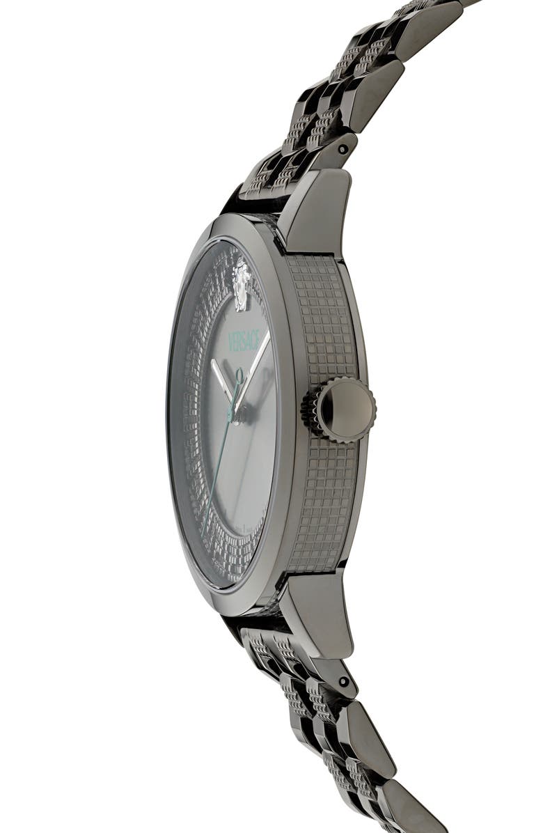 Versace Albireo Bracelet Watch, 40mm, Alternate, color, Gunmetal