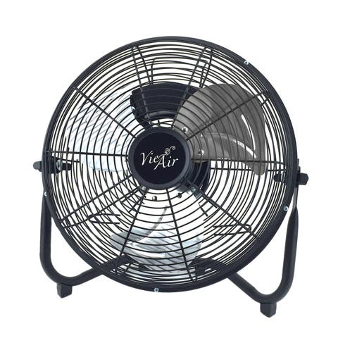12 Inch High Velocity All Metal Tilting 3 Speed Floor Fan