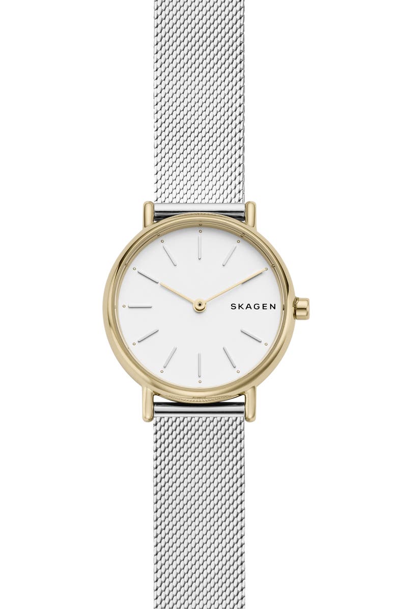 Skagen Signatur Slim Mesh Strap Watch, 30mm, Main, color,