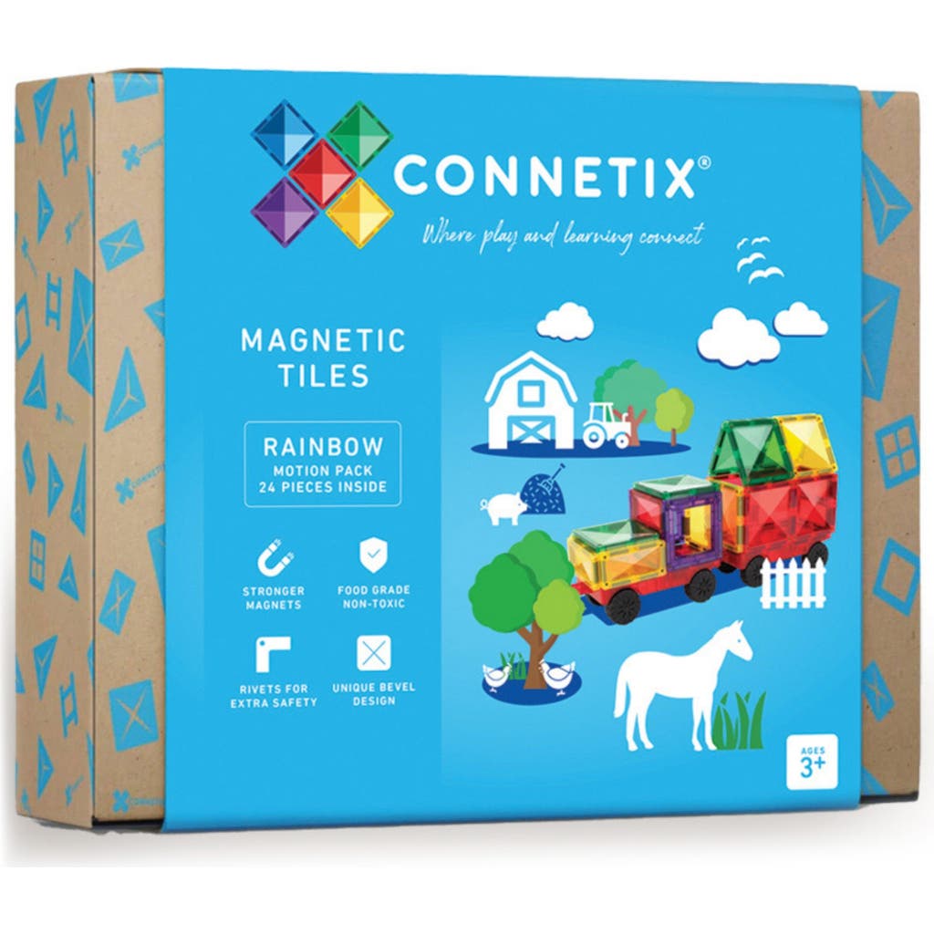 CONNETIX Kids' Rainbow Magnetic Tiles 24-Piece Motion Pack  product