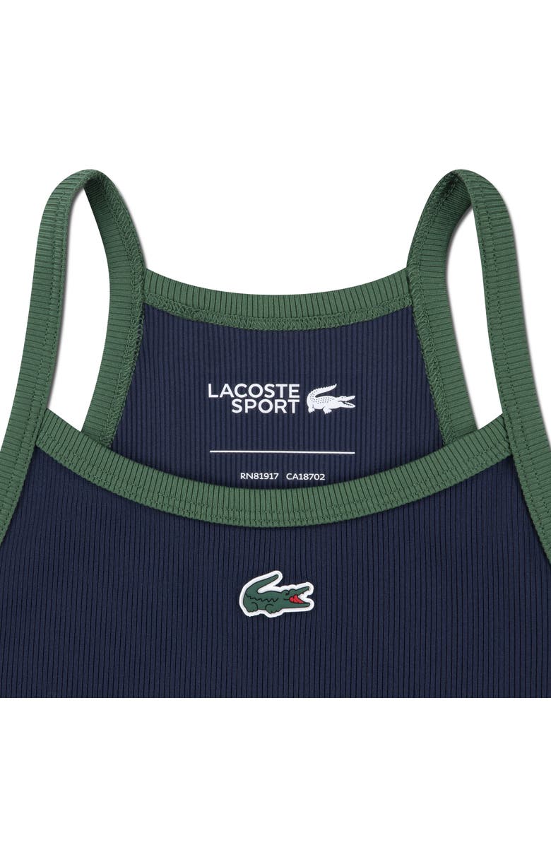 Lacoste Kids' Logo Rib Tank, Alternate, color, Marine