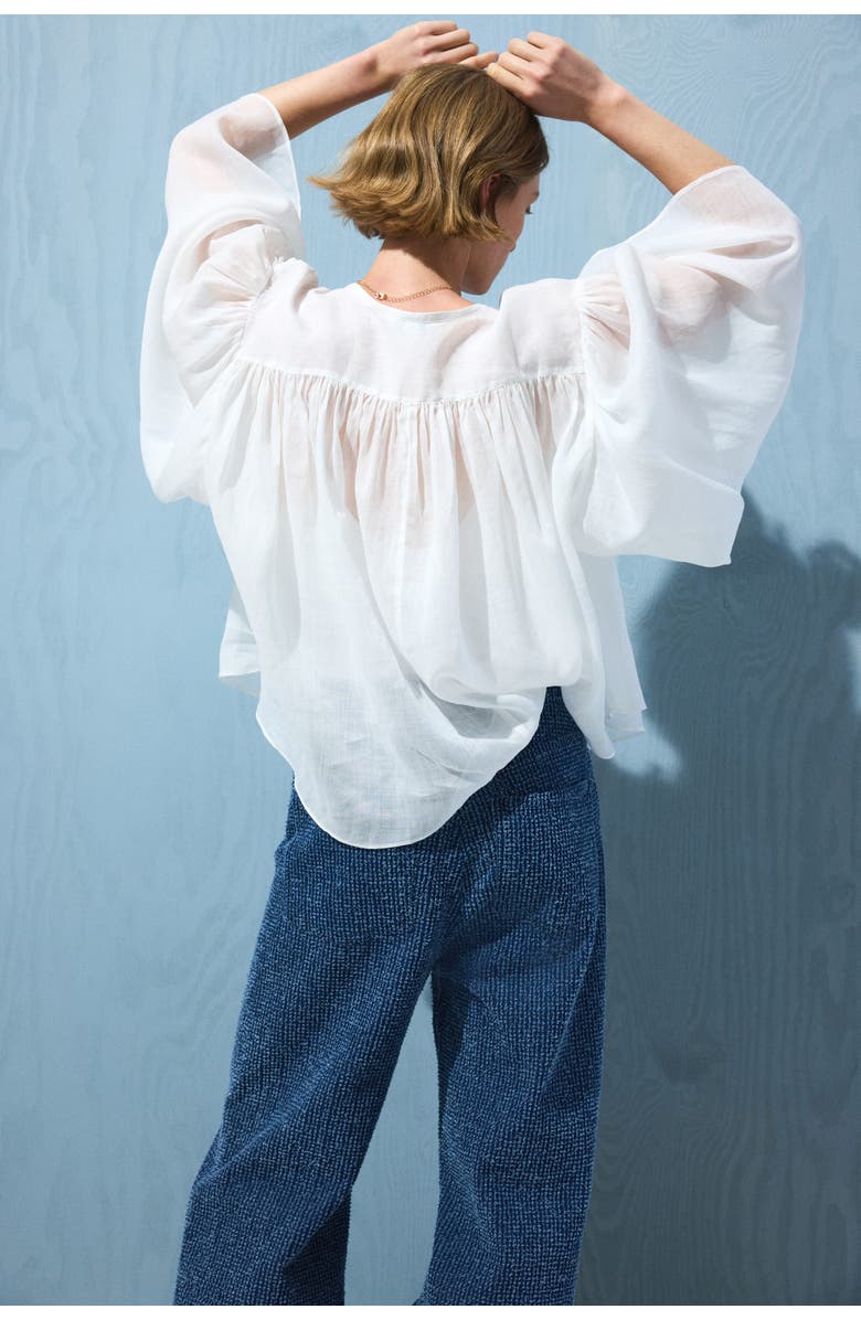 H&M Bouclé Bootcut High Waist Jeans, Alternate, color, Denim Blue